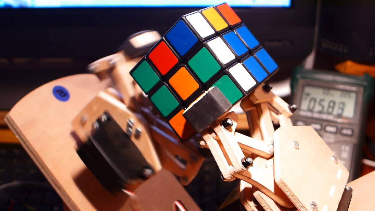 Rubik's cube robot solver (2) YouTube