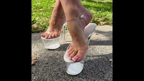 Wearing 18cm high heels 