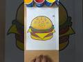Colorful Burger Sand Art ✨ | Relaxing &amp; Oddly Satisfying #shorts