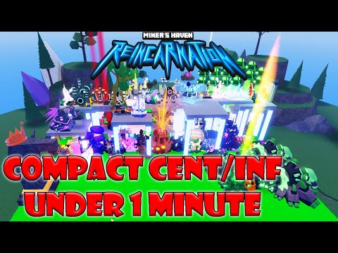 Super Compact Sub 1 Minute Cent Inf Setup With Railguns In Miner S Haven Youtube - miners haven joke submission long neck mine roblox