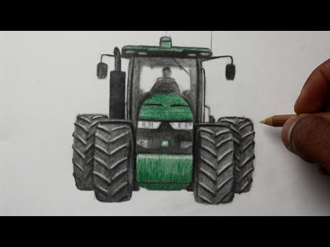 Como Desenhar Um Trator Jhon Deere ( Video Narrado ) 