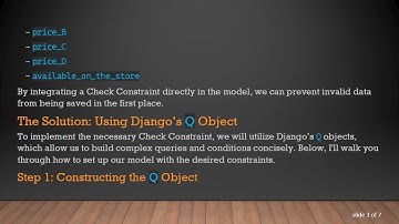 Creating a Q Object for Check Constraints in Django Models