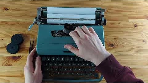 Changing 1004FN Group 4 Ribbon on Olivetti Lettera, Dora, Studio, Valentine Typewriters