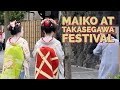 Geisha Event at the Takasegawa Festival, Kyoto, Japan