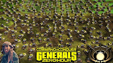 GLA Stealth | 1vs7 Super Weapon & Air Force Generals | Command & Conquer Generals Zero Hour