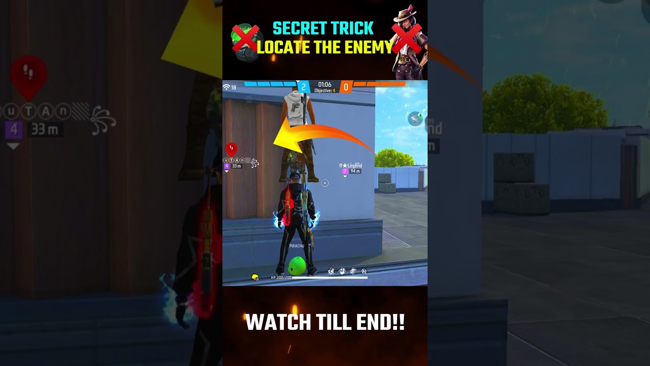 ⁣Secret Trick to Find Enemy Location #shorts #freefire | PRI GAMING