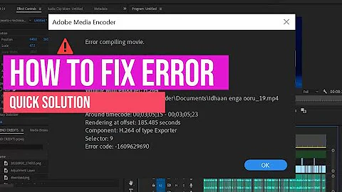 How To Fix Error Compiling Movie - Renderer Returned Error In Premiere Pro
