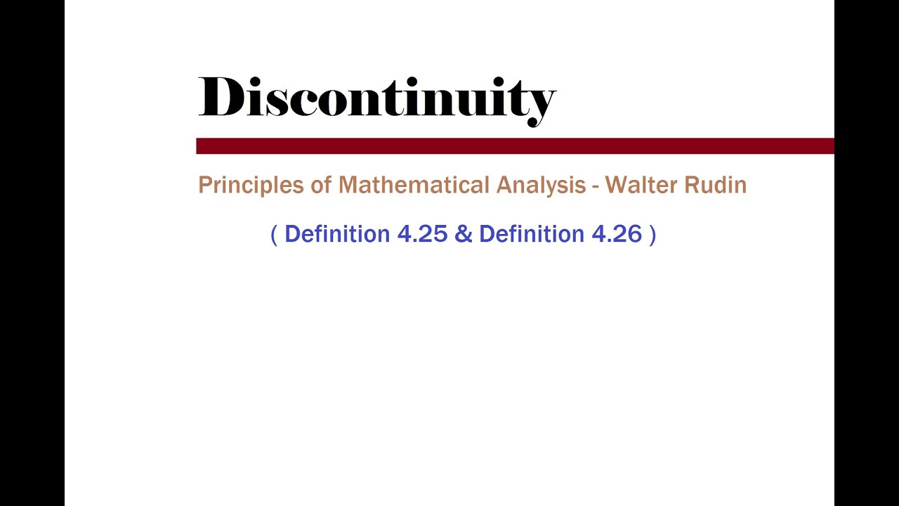 Real Analysis : Rudin Book - Lecture 44 - YouTube