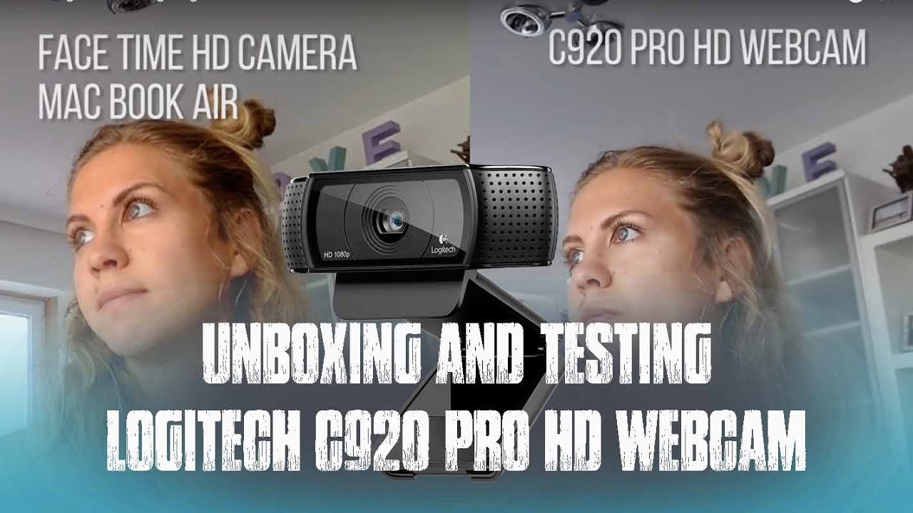 Unboxing and testing Logitech C920 PRO HD WEBCAM - YouTube