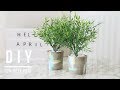 DIY Concrete Planters | How to make concrete pots