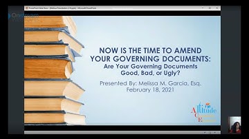 Now is the Time to Amend Your Governing Documents