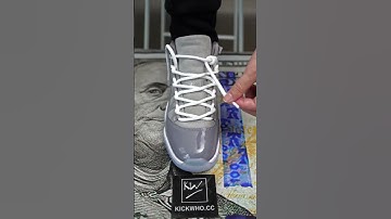 How to lace Nike Air Jordan 11 Retro Cool Grey #nike #shoelacestyle #airjordan11 #winterfashion