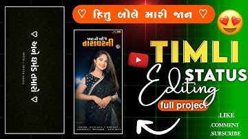 Paru Rathva New Timli Status Editing 🔥alight motion video editing❣️New Shake Effect Alight