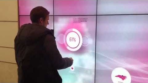 Hunt Library at NCSU - large touch screen