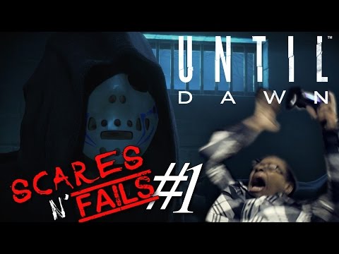 Loud Aunt Plays | UNTIL DAWN - Part 1 [Scares & Fails Montage]