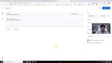 Create  Discussion Post in Google Classroom