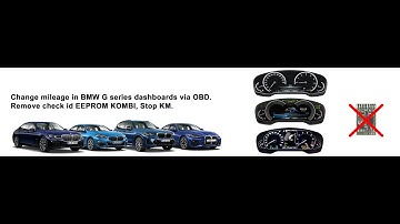 Change mileage kombi G01 G02 G11 G20 G30 G series via OBD