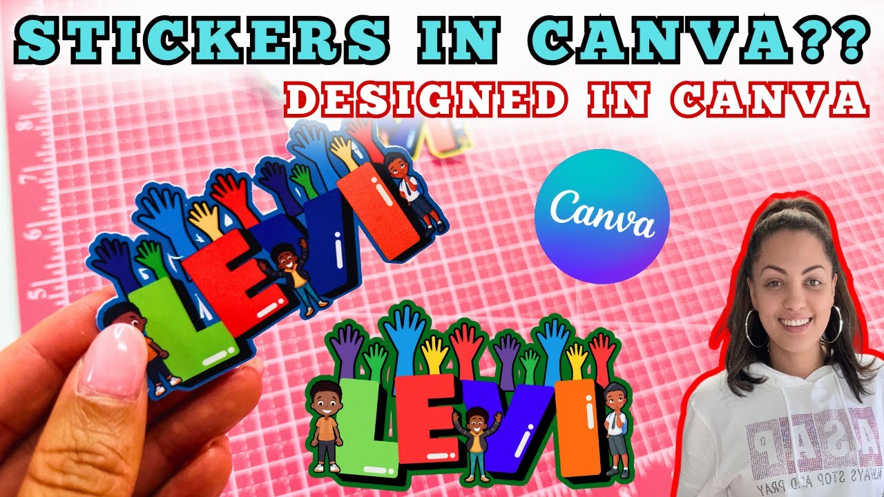 Make STICKERS using CANVA & CRICUT! | Canva Tutorial for Beginners | Cricut Maker Tutorial