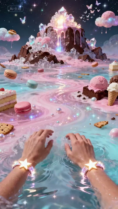 ✨ The Golden Candy Ocean  A Sweet Dream Under the