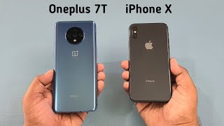 OnePlus 7T vs iPhone X SpeedTest & Camera Comparison