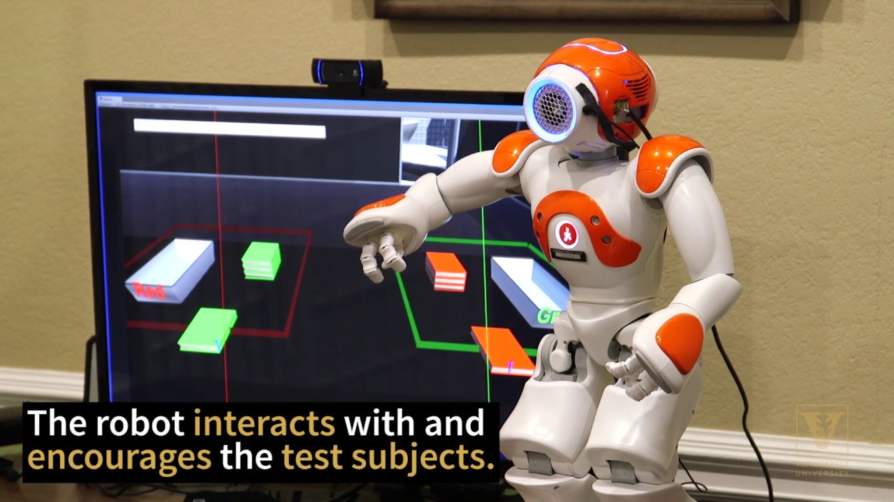 Robot-guided video game gets older adults out of rooms, learning and working together