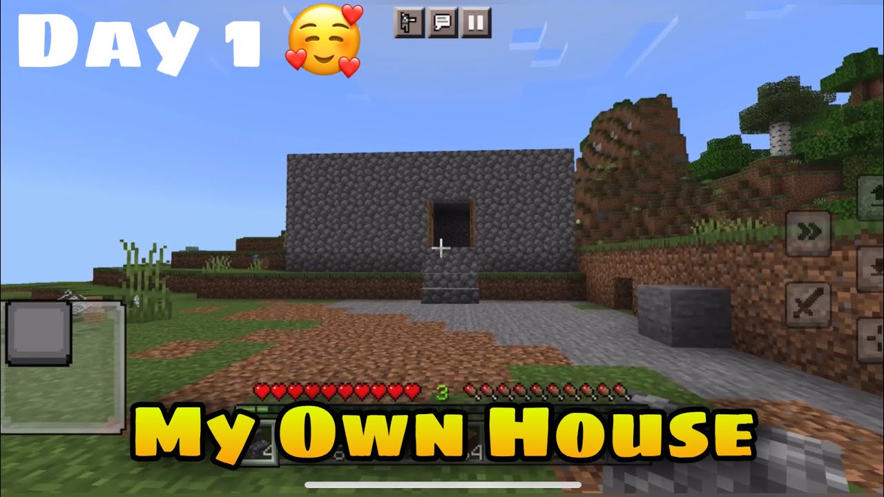 Day 1 In Minecraft 🥰 // #minecraft - YouTube