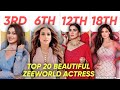 Top 20 beautiful zeeworld actress 2024 who takes the crown as the queen of zeeworld