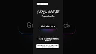 Create a Stunning Glowing Button with HTML, CSS | #coding