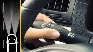 The headlight switch is located on multifunction lever to left of
steering column. turn your front parking lights, tail license pla...