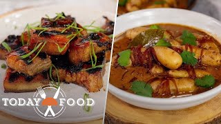 Grilled pork belly with adobo potatoes: Get Dale Talde’s recipes