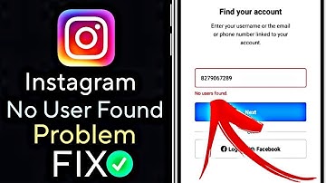 How to solve no user found problem on instagram || Instagram no user found || No user found problem