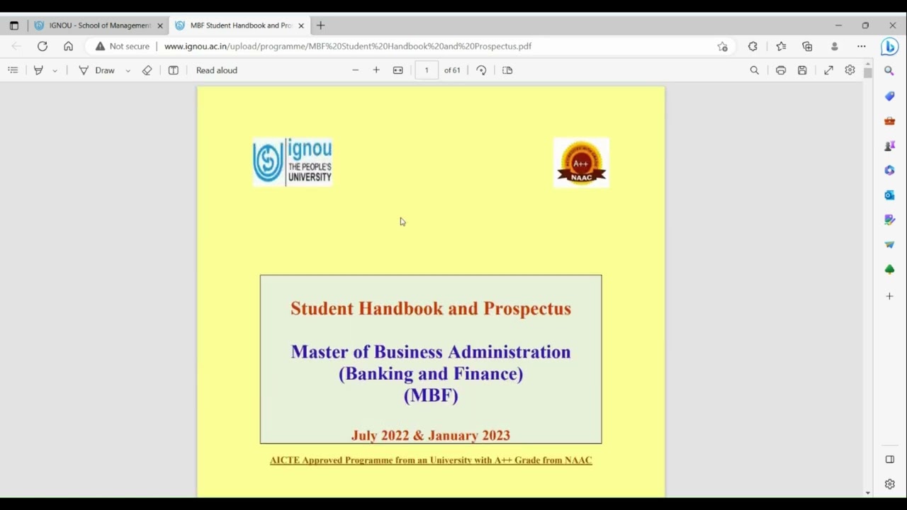 MBA(BANKING AND FINANCE); MBF from IGNOU