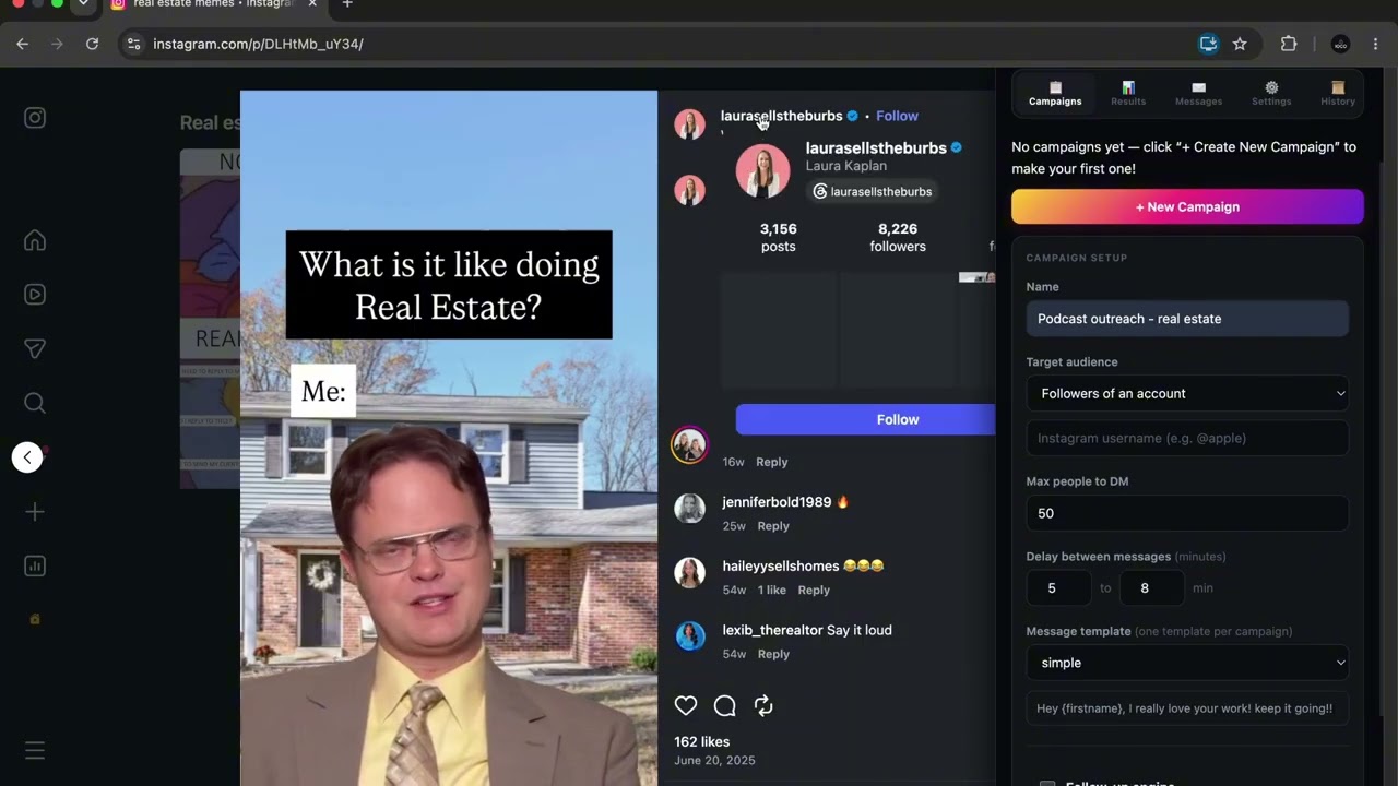 IG Outreach Pro demo preview