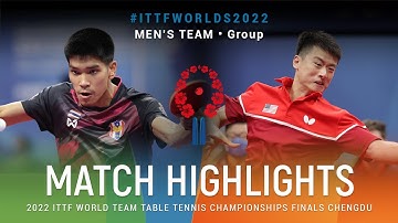 Highlights | Pattaratorn Passara (THA) vs Jishan LIang (USA) | MT Grps | #ITTFWorlds2022