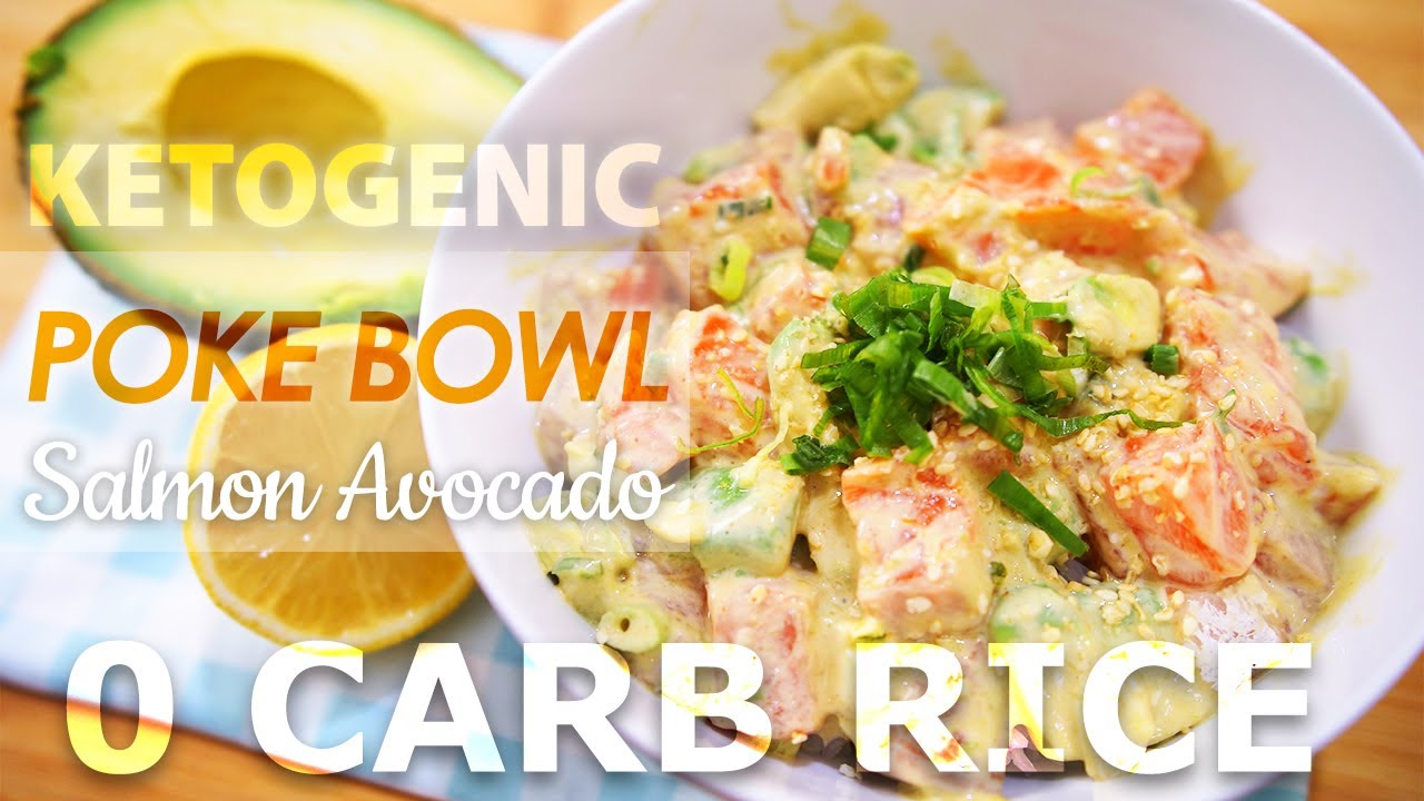 5 Minutes Recipe How to Make Keto Salmon Avocado Poke Bowl