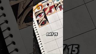 Day 15 👁️🔥 #shorts #Animedrawing #drawing  #anime  #igreach #explore #feed #igtrens