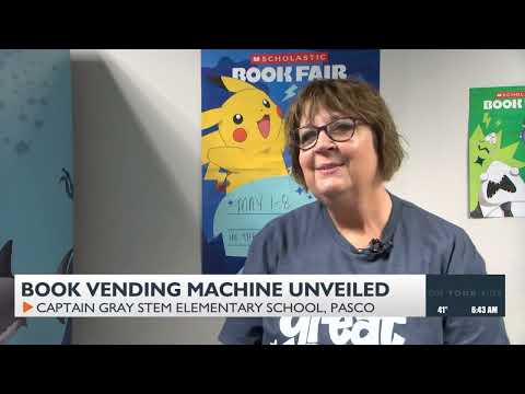 A way to keep kids engaged in reading in the Pasco School District: how this Book Vending Machine became a labor of love for a local group, achieving a big goal as students are now setting their own.
Rylee Fitzgerald reports.
Read the whole story here: https://www.applevalleynewsnow.com/news/book-vending-machine-unveiled-in-pasco-s-captain-gray-stem-elementary-school/article_10fdaff6-07c6-11ef-b810-87fd8538c7af.html Book vending machine unveiled in Pasco’s Captain Gray STEM Elementary School