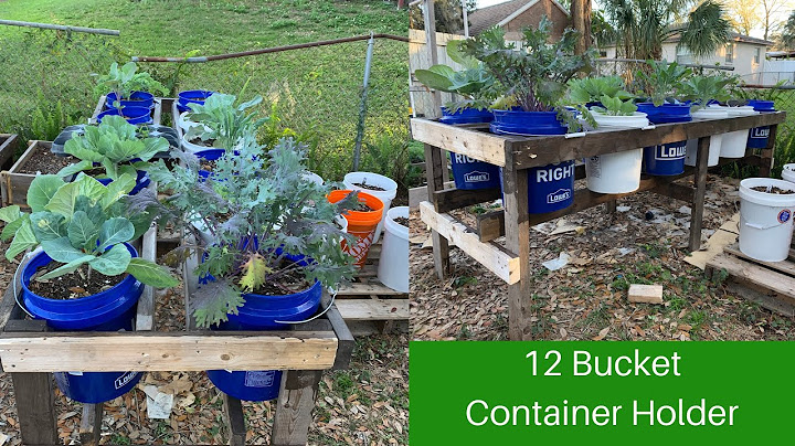 3 tier 5 gallon bucket garden stand