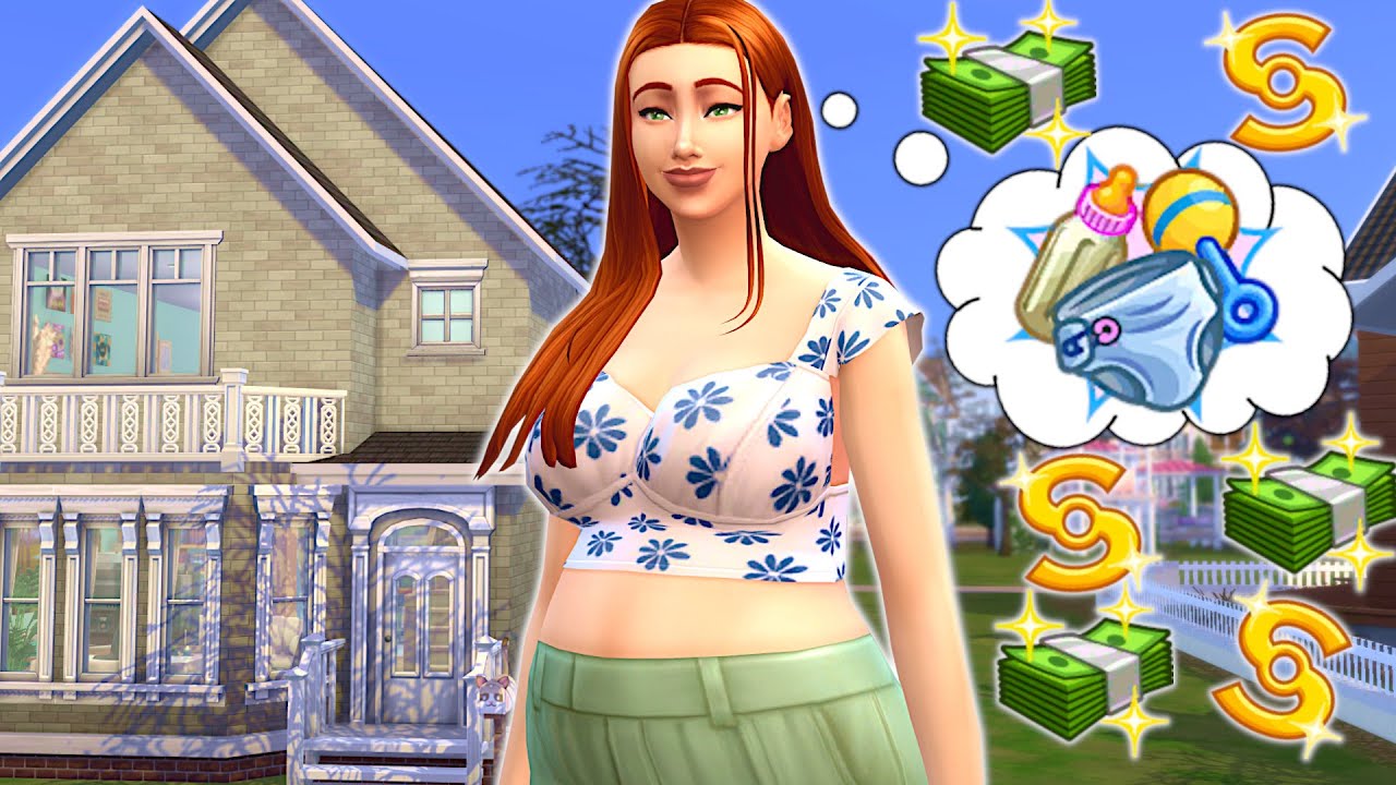 Can my sim buy a house by being a surrogate? // Sims 4 money challenge