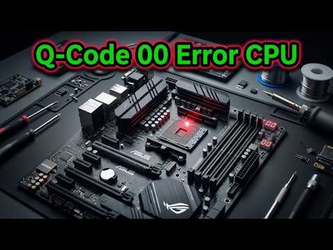 Fix ASUS Motherboard Q Code 00 Error and Red CPU LED Won't Boot Glitch