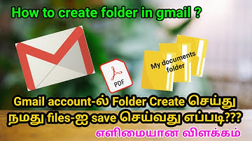 How to create folder or Label in gmail | Tamil |