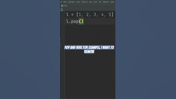 How to delete an element from list index given, python code #pythonforbeginners #pythontutorial