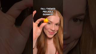New Fall-themed peelable gummies from Walgreens 🎃🧡👻🍠 #candyreview #candy #mukbang #gummies #fall
