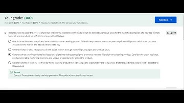ISC AI Foundations for Everyone - Generative AI: Prompt Engineering Basics - Coursera - 100%