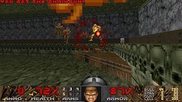 Doom Demonfear (1999) MAP16: "The Lesser Temple" UV Max Speedrun 0:35 100% Kills 100% Secrets