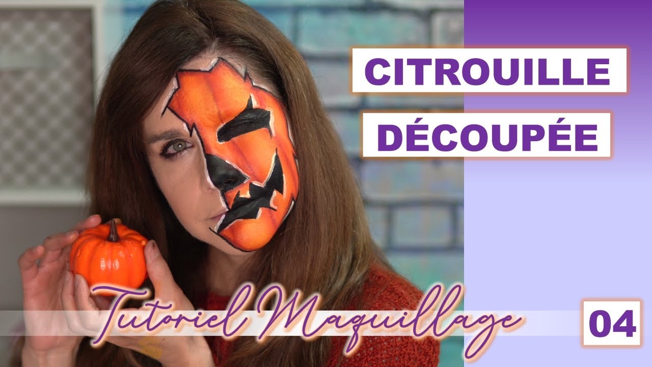 Tutoriel Maquillage Ep.04 - Demi visage Citrouille