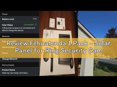 Review Fehuatenda 1 Pack - Solar Panel for Ring Security Camera Spotlight Cam Plus/Pro(Battery) Stic