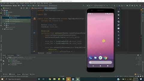 How to create a count application in Android Studio using Java
