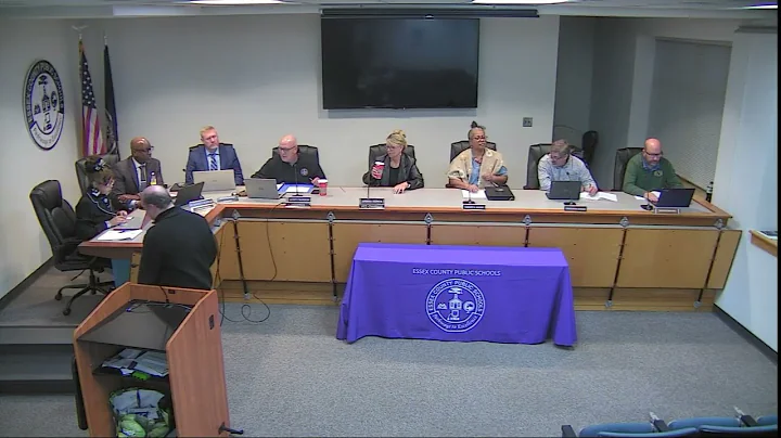 School Board Meeting 11/10/2025 Work Session