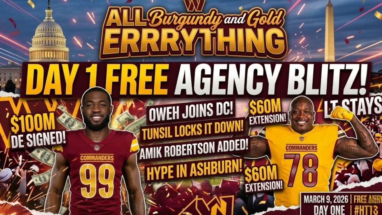 Capital Gains: The Commanders’ Day One Free Agency Blitz